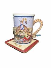A Danbury Mint by Gary Patterson Comical Cats Mug Porcelain Mug PARTY TIME picture