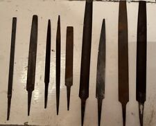 9 Vintage Metal Files Metal Various Shapes And Sizes picture