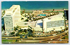 Original Vintage Postcard Fabulous New Americana Hotel Miami Beach, Florida 1961 picture