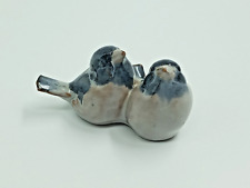 Vintage Dissing Keramik Hovedgaard Blue Birds Figurine Made in Denmark- Chipped picture