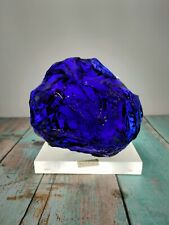 Andara Crystal Rough New Surface Deep Ocean Blue 4035gr with Base for Decoration picture