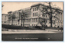 c1940's High School New Bedford Massachusetts MA Vintage Unposted Postcard picture