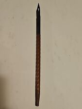 antique spiral wooden handle drip pen picture