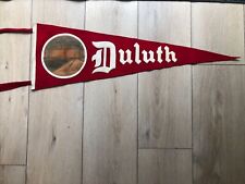 VTG 1930’s Duluth Minnesota - AERIAL BRIDGE PENNANT - with leather Insert picture