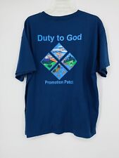 Duty To God Boy Scouts of America Blue T-Shirt XL picture