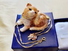 KINGSPOINT DESIGNS Tickles Kitty Jewelry Box & Necklace picture