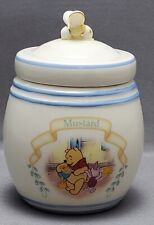 Vintage Lenox Disney Pooh Pantry Spice Jar Porcelain Mustard 2000 Slight Damage picture
