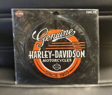 HARLEY DAVIDSON SINCE 1903 ROUND SEW ON PATCH LARGE 8 INCH picture