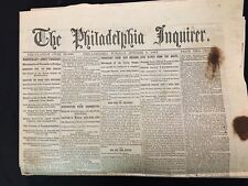 Robert E Lee Official Report Gettysburg 1863 Civil War-Philadelphia Newspaper picture