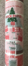 Vintage Corobuff Christmas Brick Corrugated Paper Fireplace Decor 10 Sq Ft picture