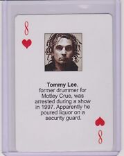 RARE 2003 STARZ BEHIND BARZ TOMMY LEE PLAYING CARD ~ MUG SHOT ~ MOTLEY CRUE picture