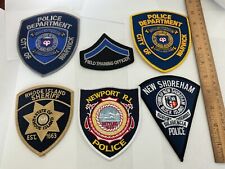Rhode Island  Police  Law Enforcement collectable Patch Set 6 pieces full size. picture