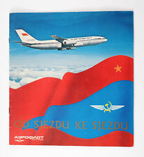 1970s Soviet Russian AEROFLOT Airlines vintage AD Booklet Czech Edition picture