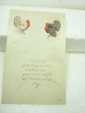 Antique Postcard Thanksgiving Turkeys Used Posted Nov 22, 1921 picture