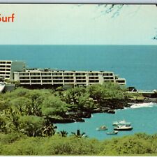 c1970s Keauhou, Kona, Hawaii Kona Surf Hotel Chrome Photo NK Carlson Dexter A209 picture