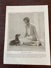 Dorothy Wilding Photo Miss Gladys Cooper Actress Dachsund Tatler 1926 picture