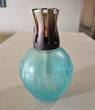 LAMPE BERGER Paris Effusion Lamp Oil Lamp Frosted Teal Glass Round picture