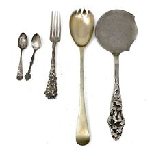 Vintage Home & Kitchen Tea Spoons & Serrated Edge Server & Fork, Set of 5 picture
