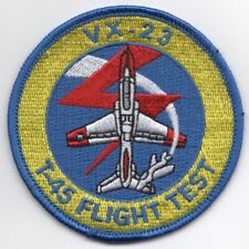 NAVY VX-23 T-45 FLIGHT TEST ROUND JACKET EMBROIDERED PATCH picture