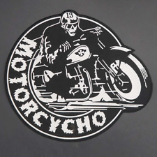 Large MOTORCYCHO Embroidery Patches for Jacket Back Vest Motorcycle Club Biker picture