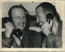 1965 Press Photo Gemini 5, aboard USS Lake Champlain, on call from President LBJ picture