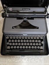 Vintage Royal Quiet DeLuxe Black & Gray Portable Typewriter, Case, Manual. Works picture
