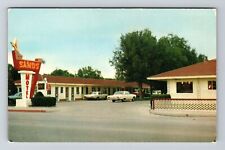 Scottsbluff NE-Nebraska Sands Motel Classic Cars Antique Vintage Postcard picture