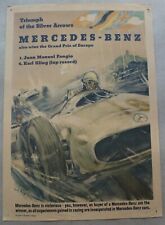 Poster Mercedes 1955 original victory poster GP of Europe Fangio Kling by Liska picture
