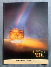 Seagram's V.O. - 1988  print ad - golden glow- glass at end of rainbow picture