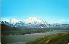 Mount McKinley NP, Denali,  Alaska - Chrome Postcard Seen from Camp Eielson picture