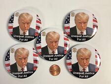 Trump Mug Shot Justice Buttons (x5) picture