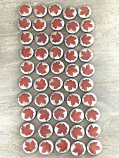 50 MOLSON Beer Bottle Caps IMPERFECT w Dents & Crimps Canada Red Maple Leaf picture