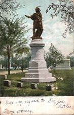 Vintage Postcard View of Red Jacket Monument, Buffalo, New York 1906 picture