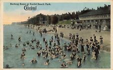 Bathing Scene at Euclid Beach Park, Cleveland, Ohio OH - 1915 Vintage Postcard picture