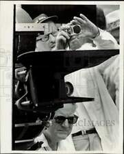 1966 Press Photo Robert Wise, director, waits for sun to appear on Houston set picture