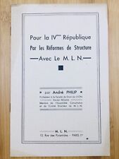 André Philip Constitution Of 1946 University de Lyon Mln Duty Guerre 39/45 picture