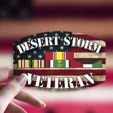 Desert Storm Veteran Decal/Sticker Flag Car Truck picture