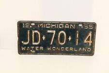 vintage 1955 michigan license plate picture