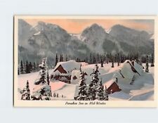 Postcard Paradise Inn in Mid-Winter Mt. Rainier National Park Washington USA picture