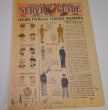 WWII Defense Bonds Advertising Col. Daniel Bedford's Service Guide 1941 picture