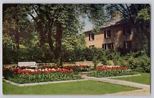 Tulip Garden Adena Chillicothe Ohio Chrome Postcard Home Thomas Worthington picture