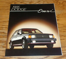 Original 1985 Dodge Omni Deluxe Sales Brochure 85 SE picture