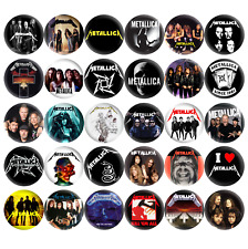 METALLICA Buttons 80's 90's Heavy Metal Hard Rock Band Music, 1