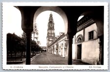 Real Photo Postcard RPPC Spain Cordoba Mosque Cathedral Campanario and Workhouse picture