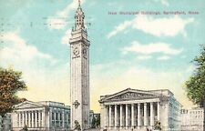 Postcard MA Springfield New Municipal Buildings 1910 Vintage PC f2260 picture