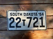 1954 South Dakota Truck License Plates - Douglas County - 22-721 picture