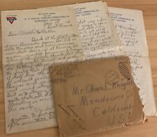 WWI AEF letter Co C 8th Inf. Guarding, hate this place, tents, rumors, Knight picture