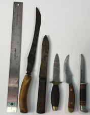 Handmade vintage stainless knife lot (5) picture