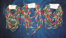 Vintage Glass Multicolor Bead Christmas Garland, Japan,    ( 3 ) 13 Foot Strands picture