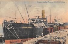 GULFPORT, MS ~ SS ARGENTINE TRANSPORT BEING LOADED WITH COTTON AT DOCK used 1936 picture